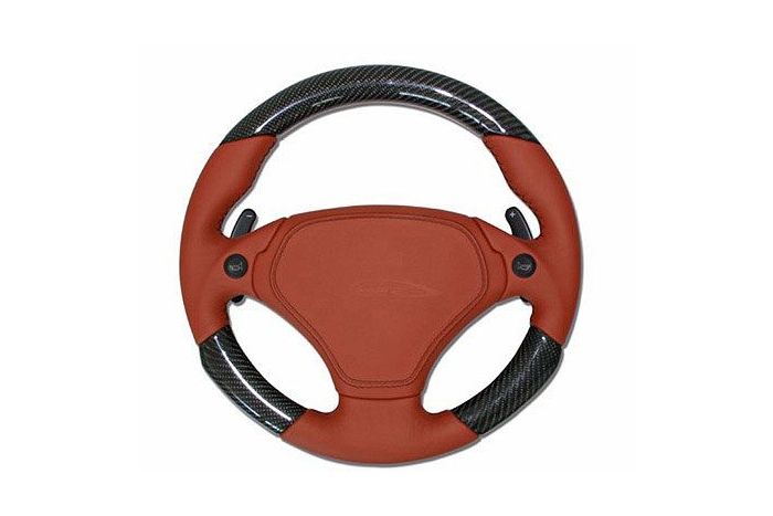 Upgrade custom leather Airbag steering wheel 340mm